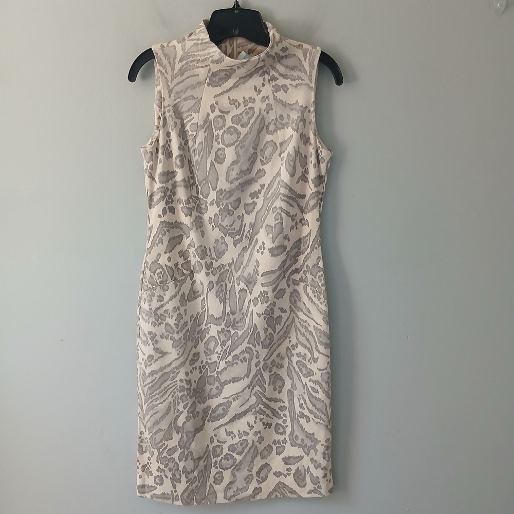 J. Mclaughlin Women's Size Small Liz Suede Animal Print Sheath Dress NWT $208!!!